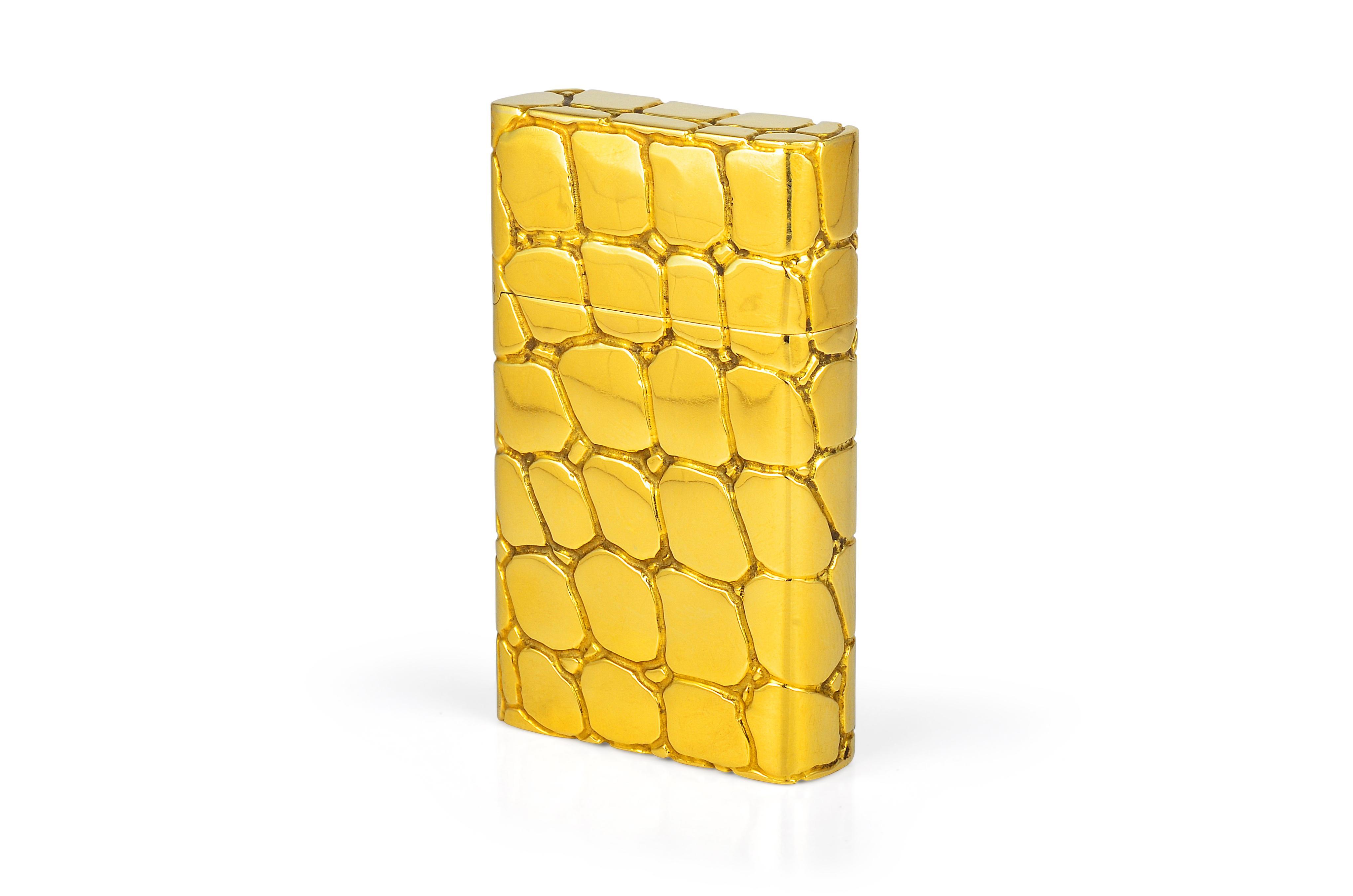 bvlgari 18k gold lighter