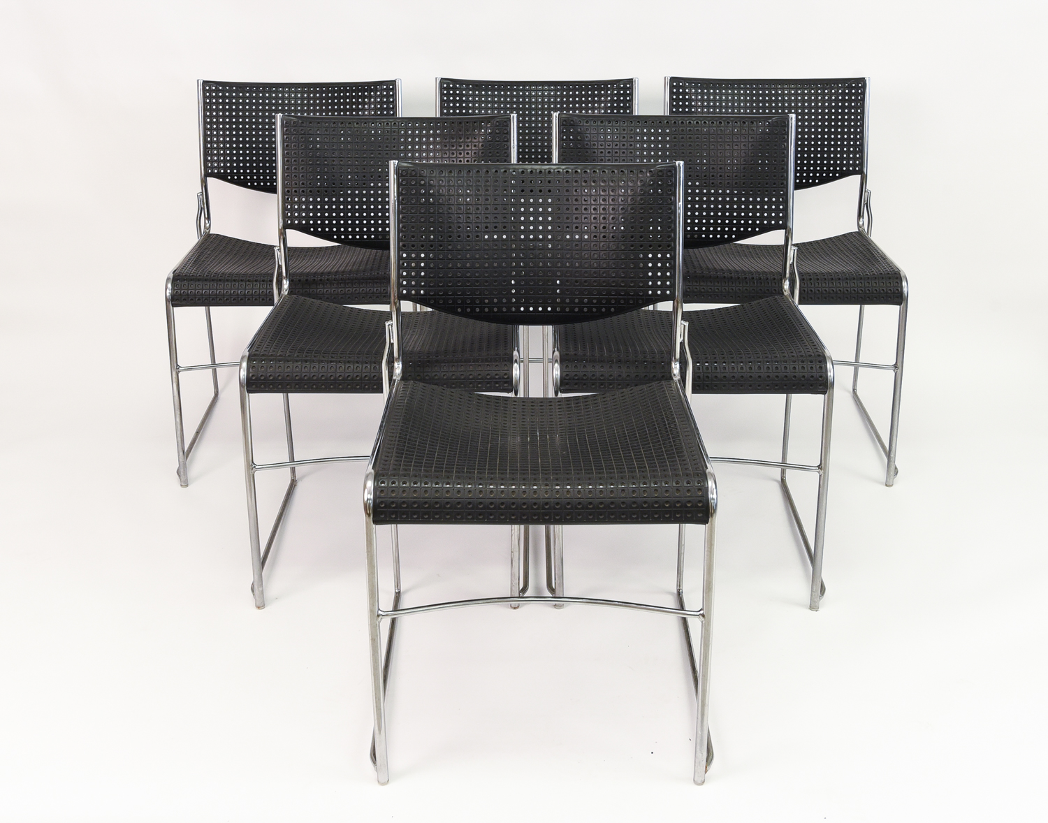 6 Wafer Stacking Chairs By Shelby Williams Lofty Marketplace