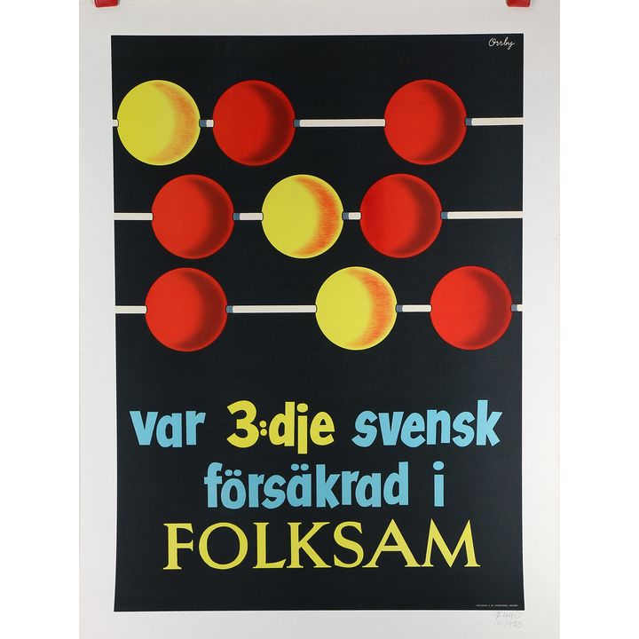 Vintage Poster, Sven Gunnar Orrby, Folksam