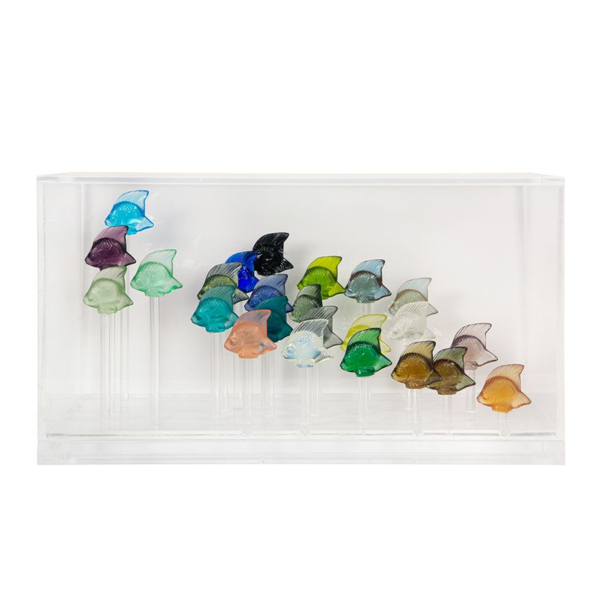 A Lalique glass aquarium