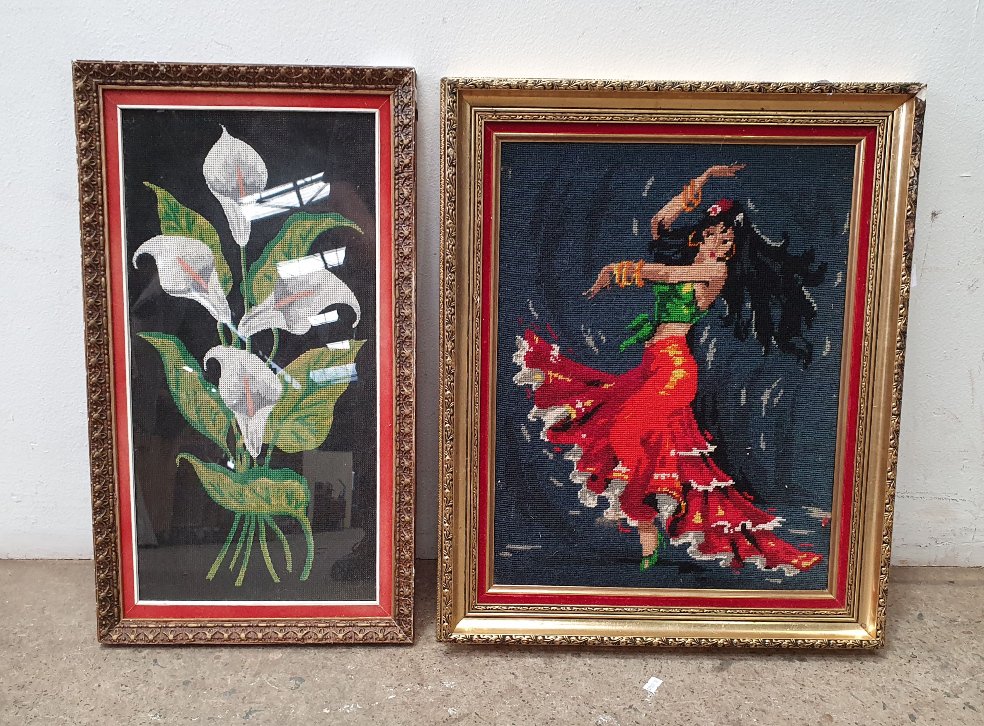 Two Framed Needle Points