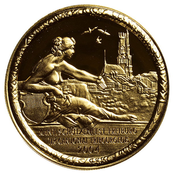 スイス射撃祭500フラン金貨(2004年) 純金