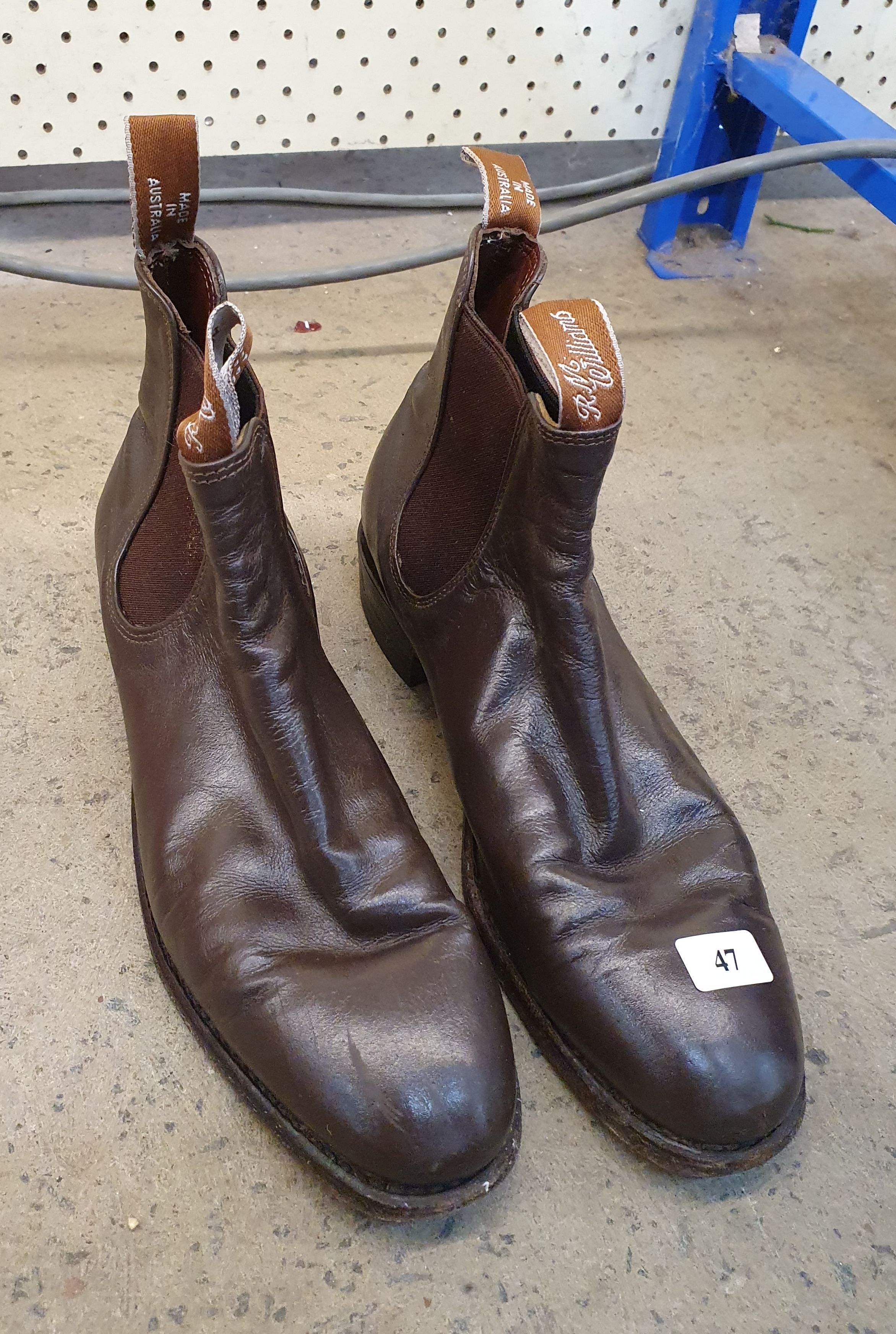 47 · A PAIR OF CHILDREN'S 'R M WILLIAMS' BROWN BOOTS