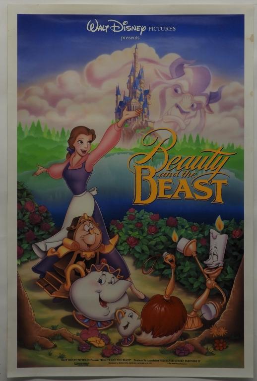 Beauty And The Beast 1991 Ds 1 Sheet Movie Poster Lofty Marketplace