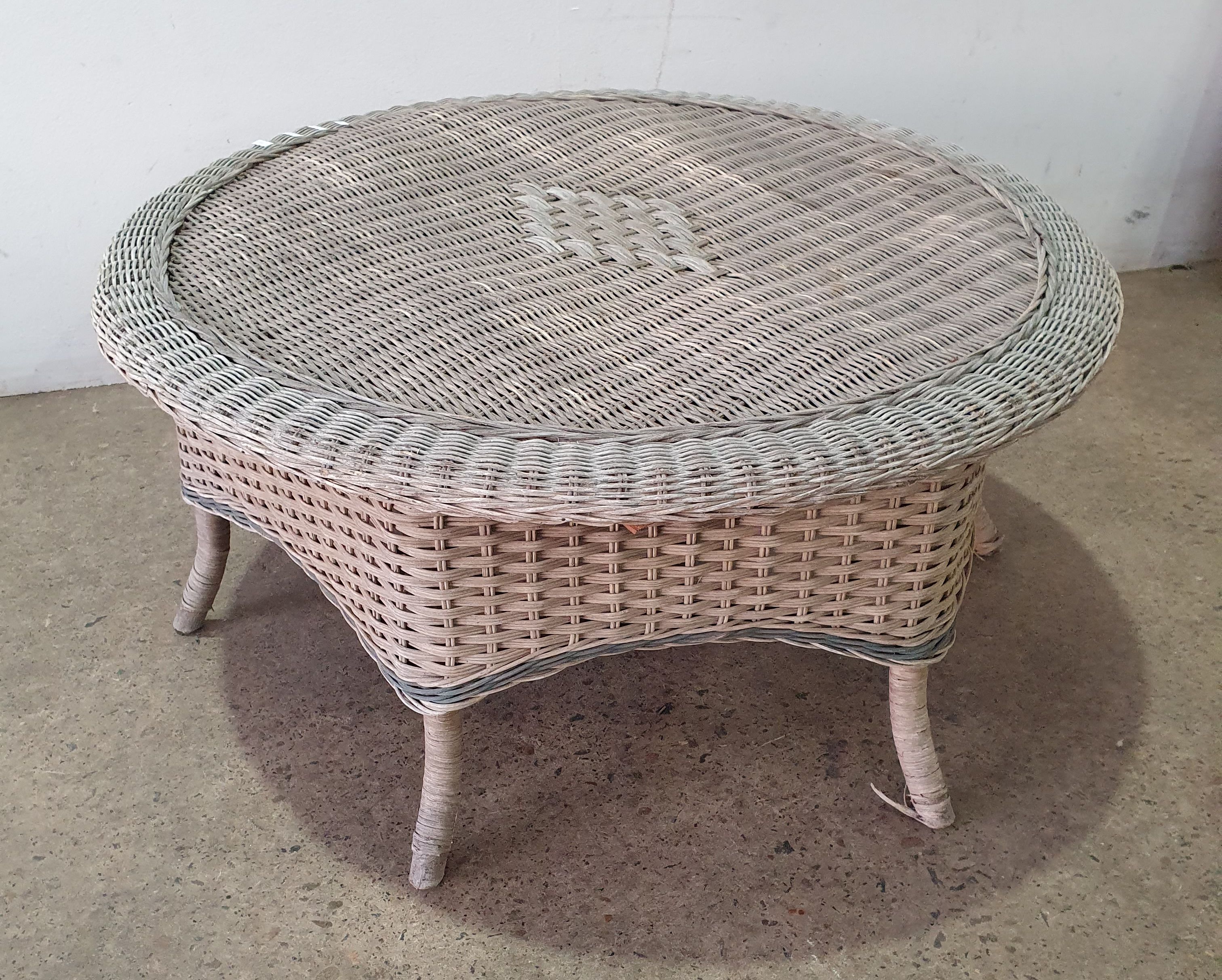 A Wicker Occasional Table