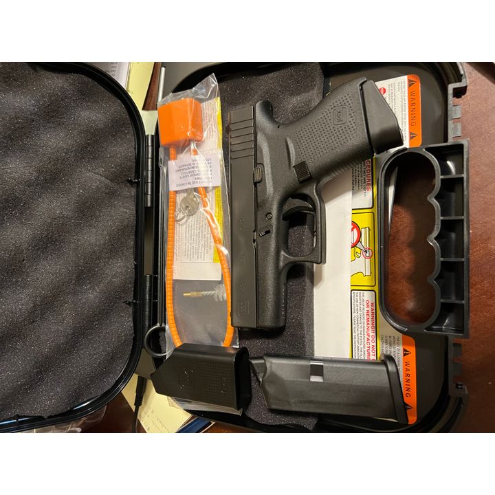 Glock 43 Black Synthetic 9x19 Semi-Automatic 9mm Pistol w/ 2-6rd Magazines