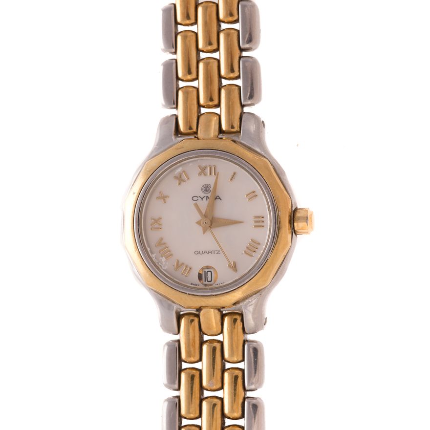 A Ladies Two Toned Cyma Signature Wrist Watch