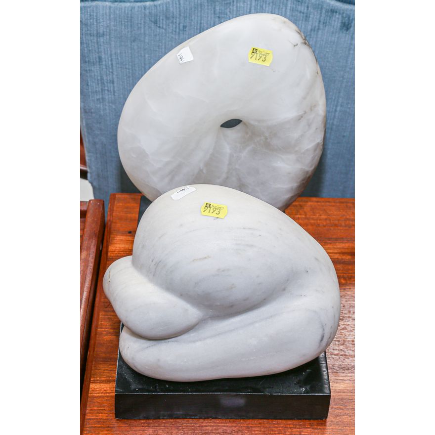 Two Abstract Stone Sculptures