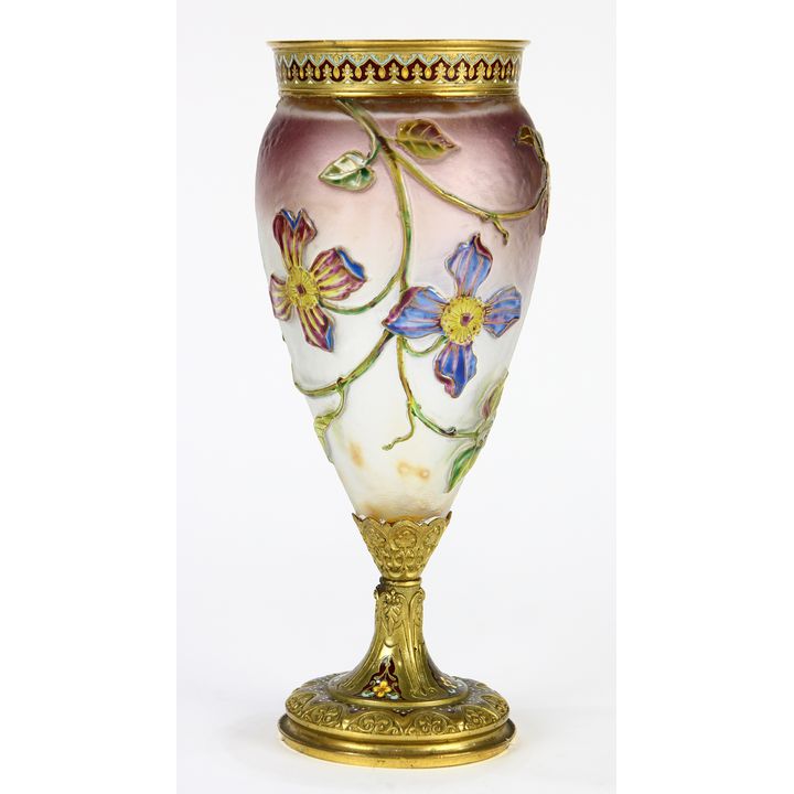 French cut glass vase