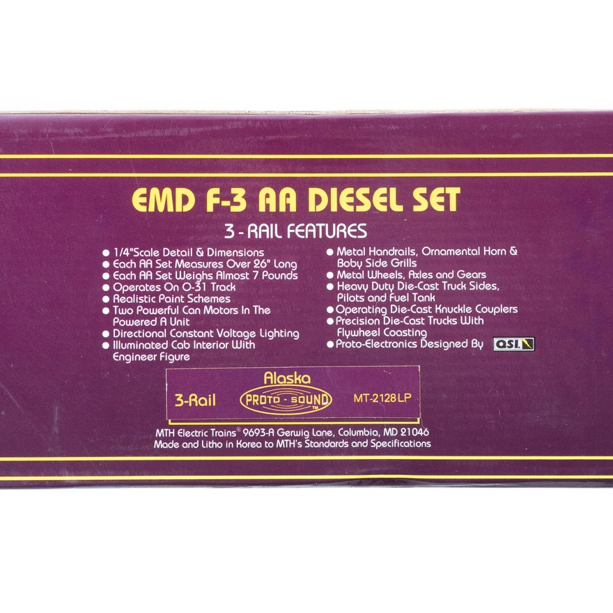 M.T.H. EMD F-3 AA Diesel Set