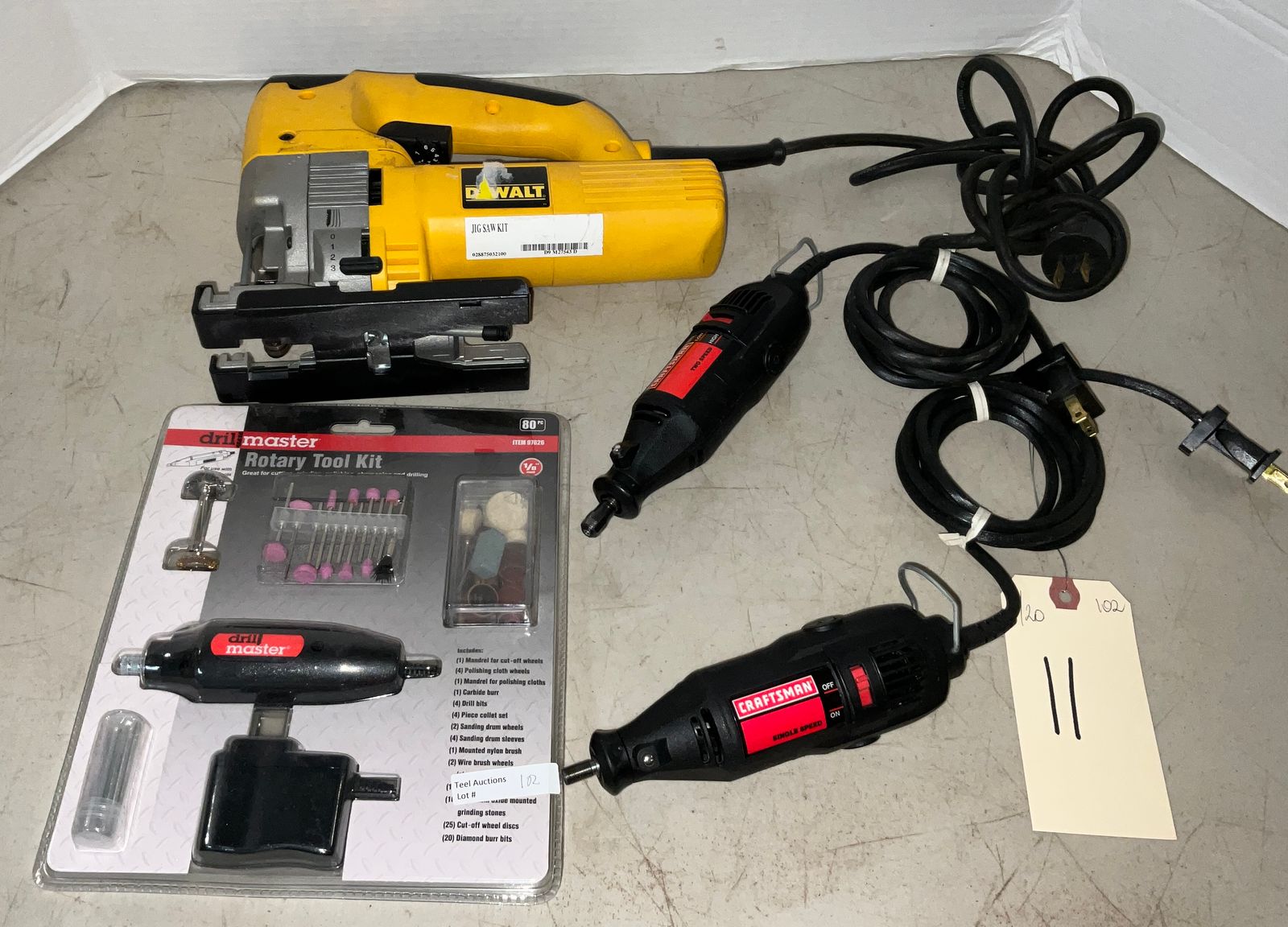 DEWALT JIG SAW AND CRAFTSMAN ROTARY TOOLS. Teel Auctions