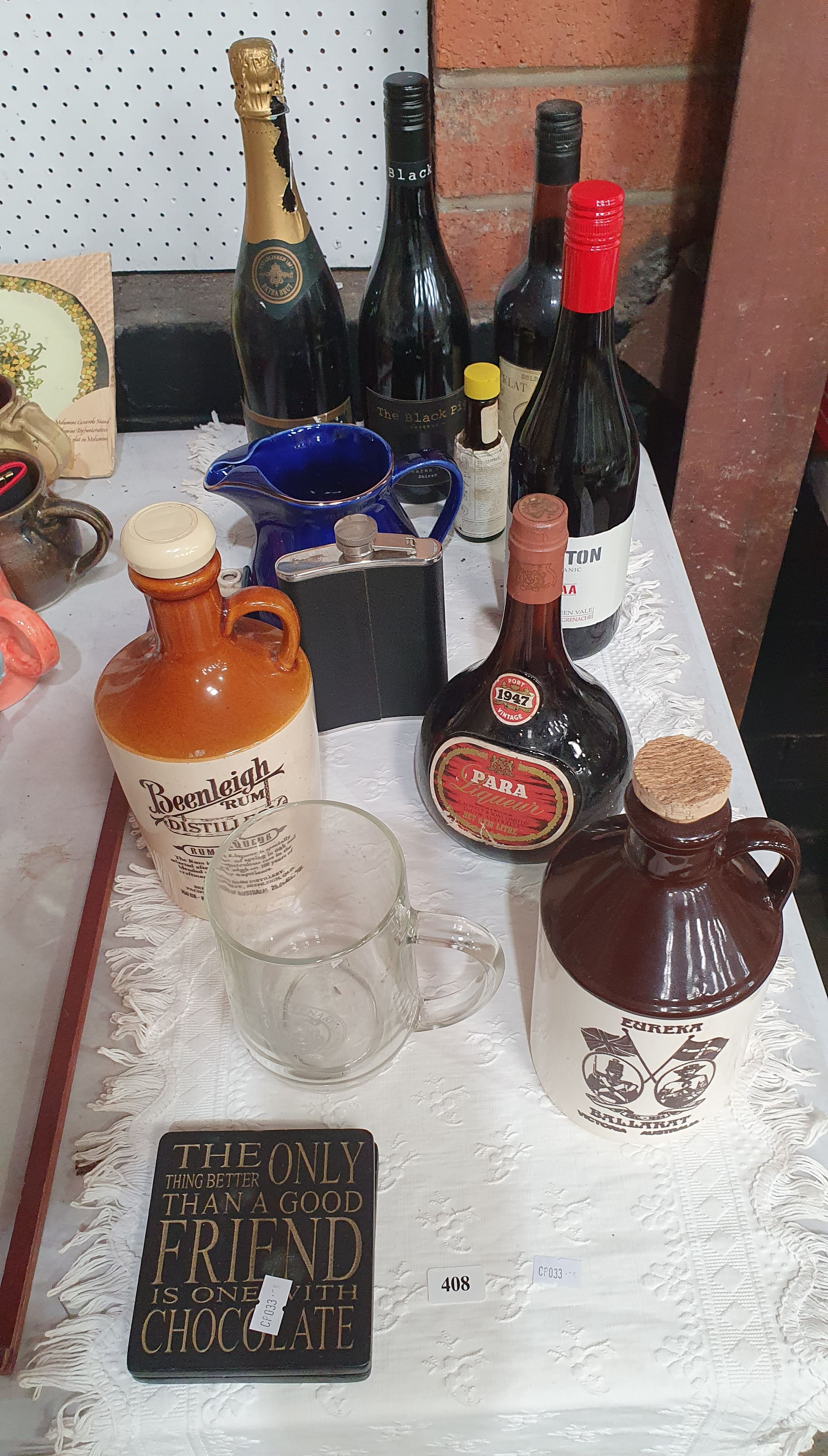 408 · A GROUP OF BAR ITEMS