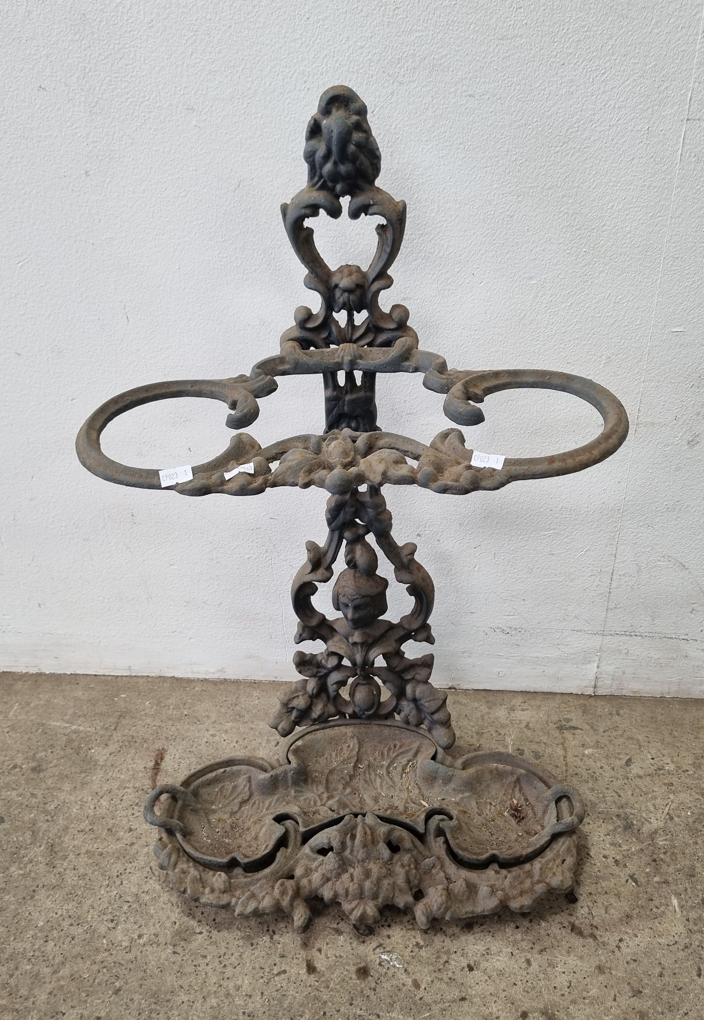 A Cast Iron Umbrella Stand