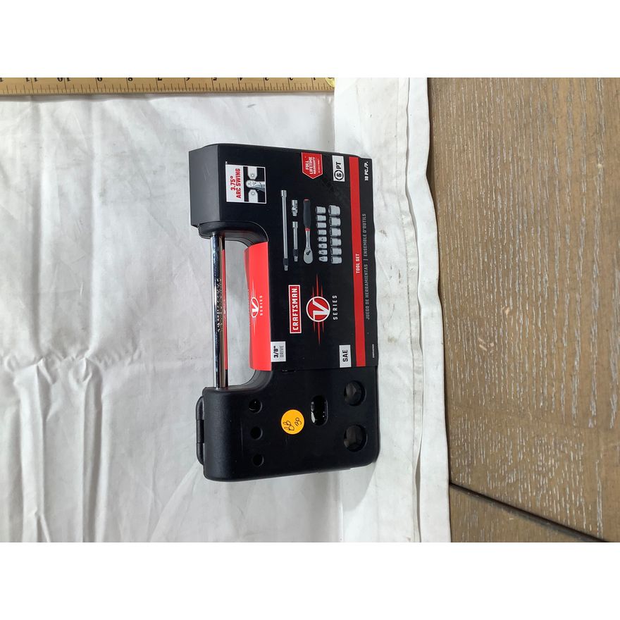 Craftsman V Series Tool Set, SAE, 18pc, 3/8" Drive, 6pt