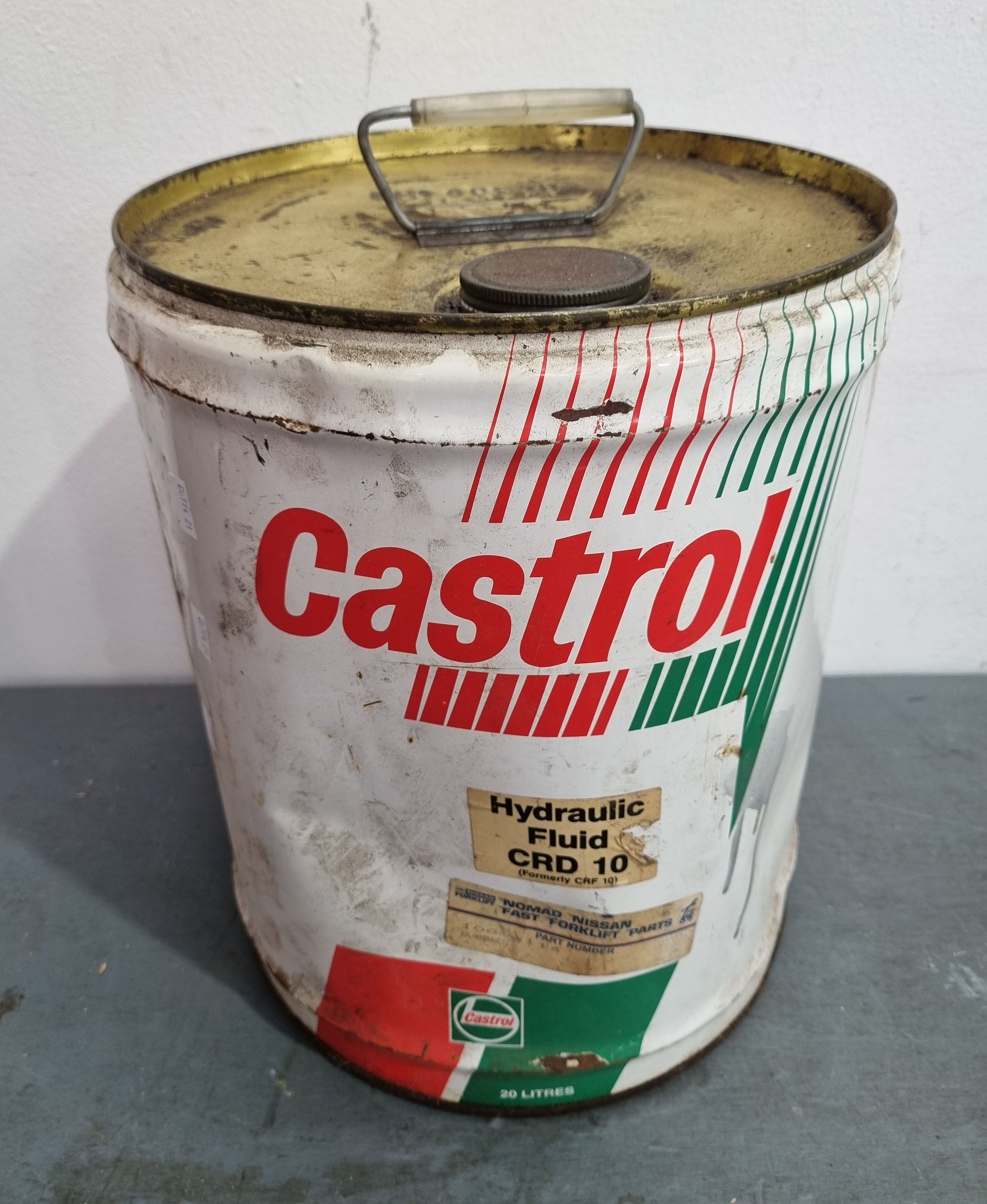 A Castrol Oil Tin