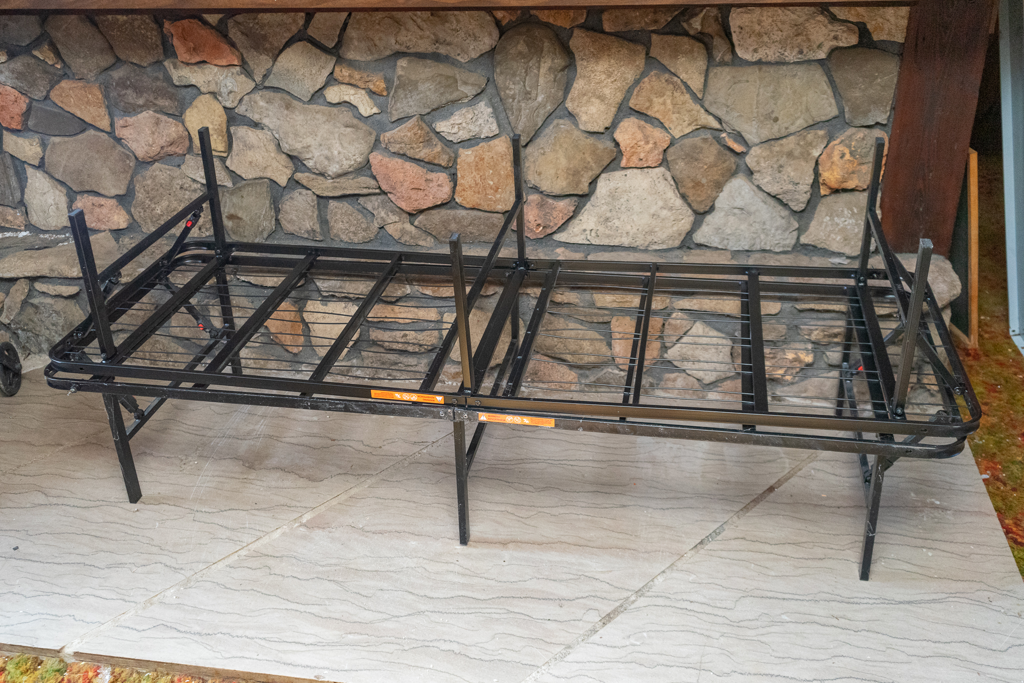Two Folding Cot Bed Frames | Harritt Group, Inc