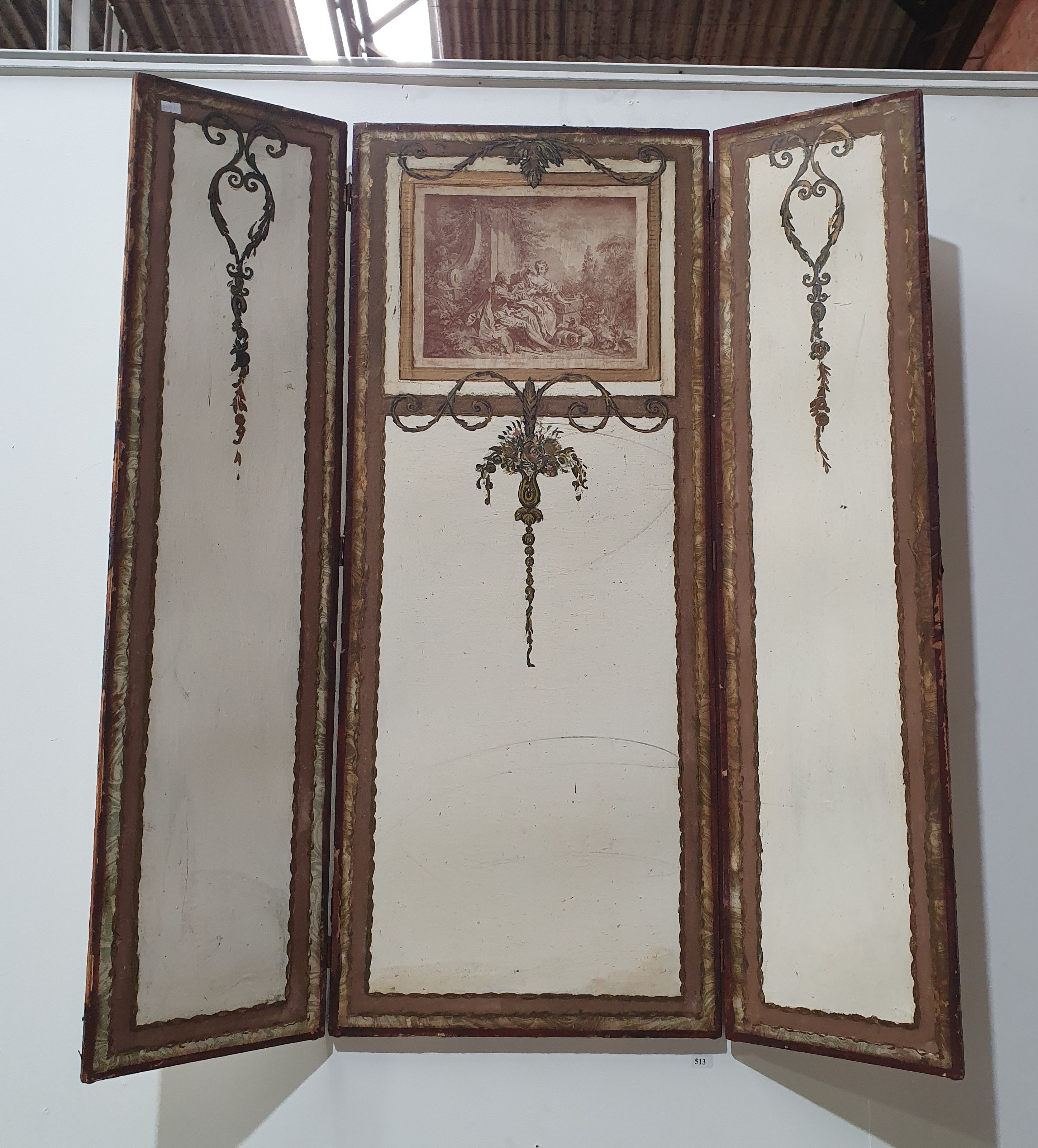 A THREE PANEL DIVIDER/SCREEN