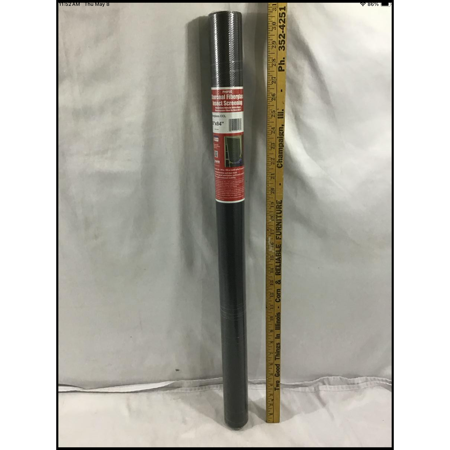 Phifer 30'' x 84'' Charcoal Fiberglass Insect Screening