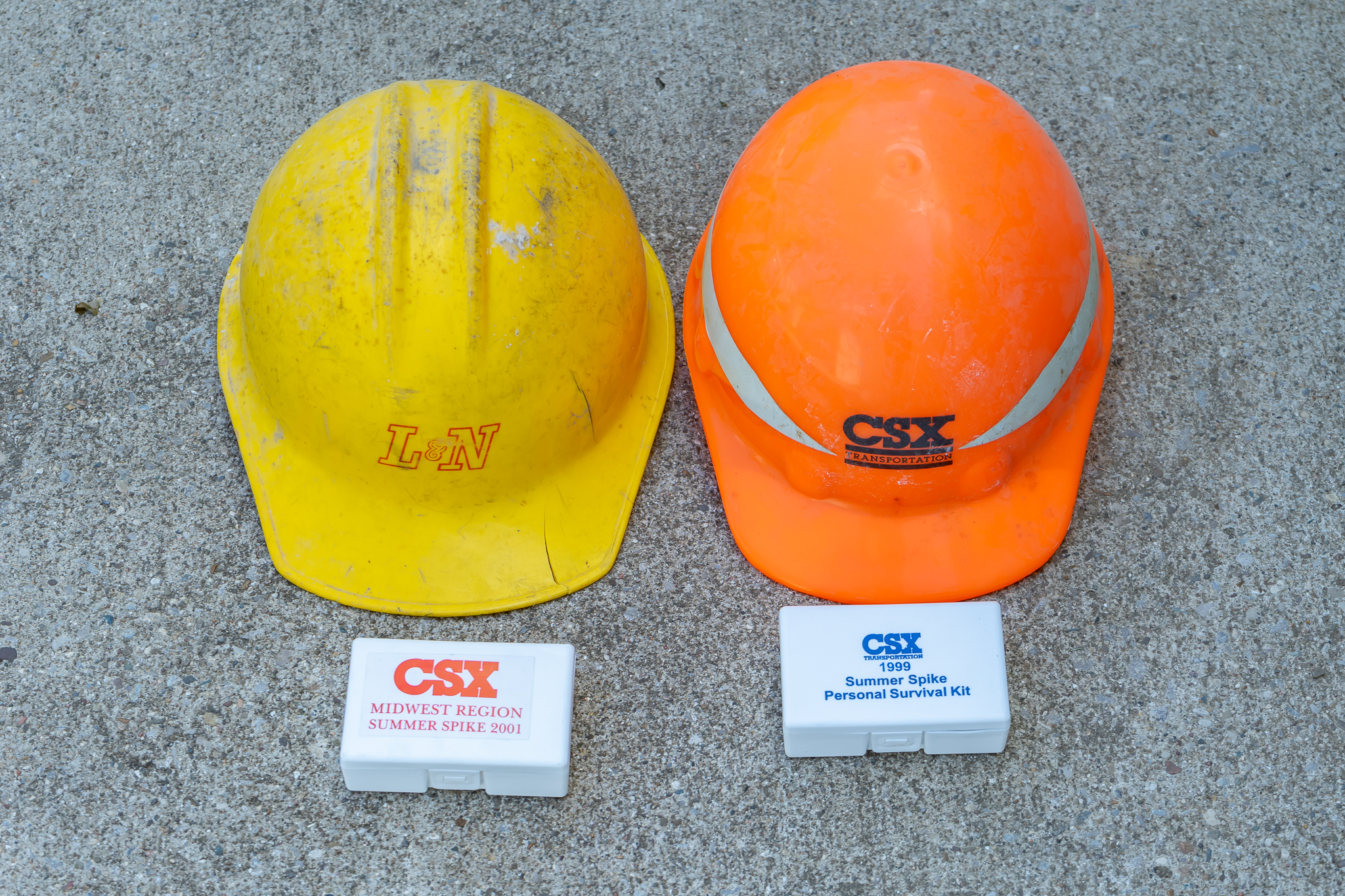 Vintage Railroad Hard Hats and 