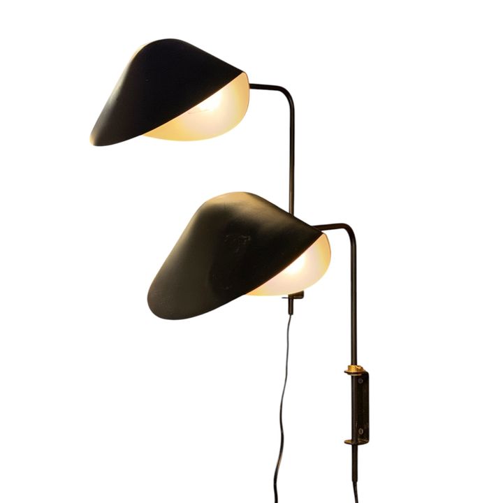 After SERGE MOUILLE "Antony" Sconces, Pair