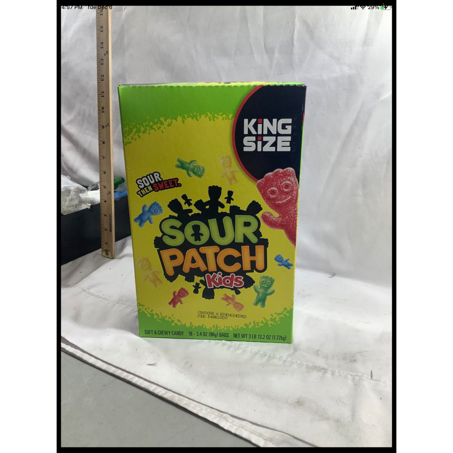 Sour Patch Kids 18ct King Size Soft & Chewy Candy 3.4oz Bags