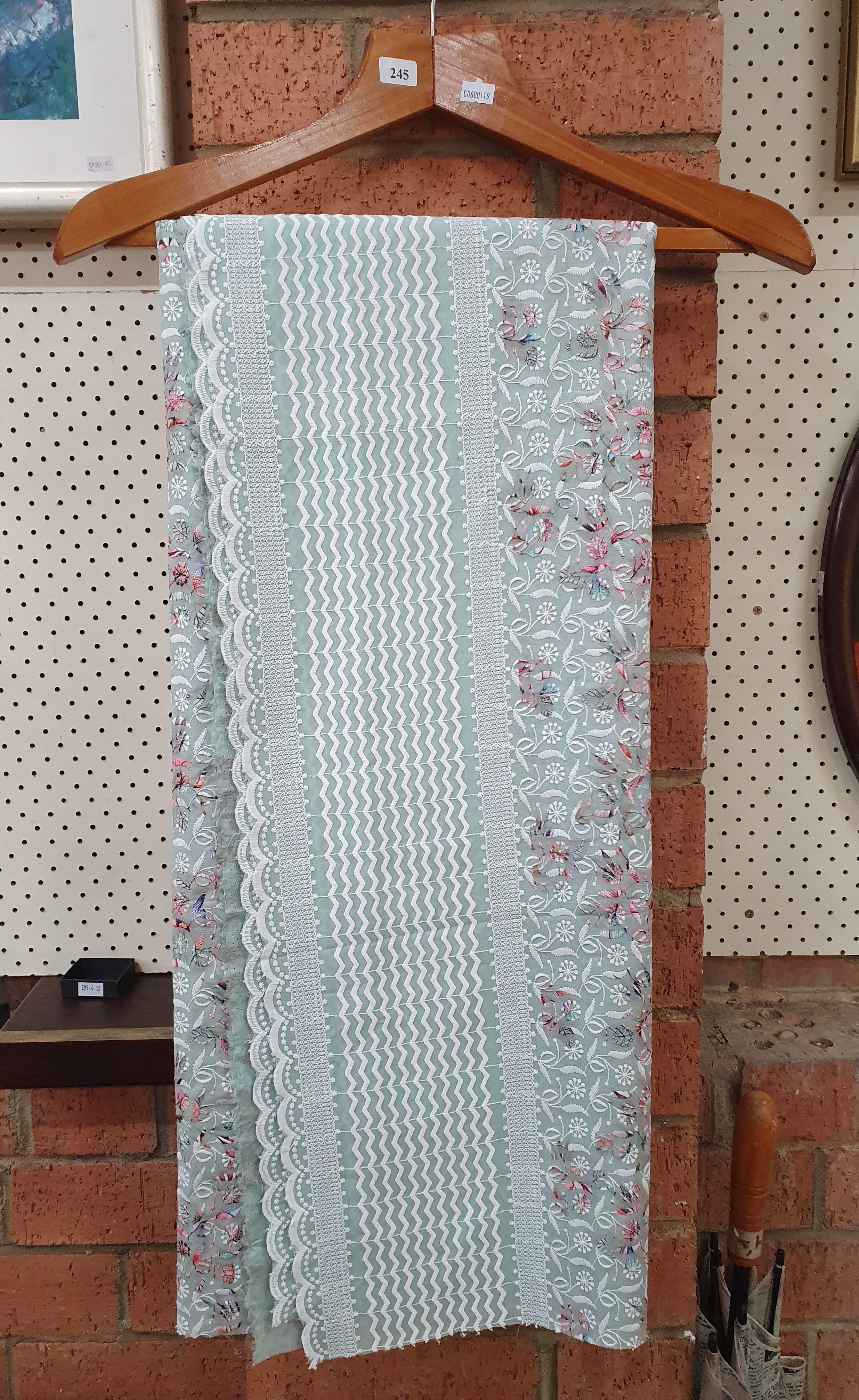 245 · A LENGTH OF EMBORIDERED FABRIC