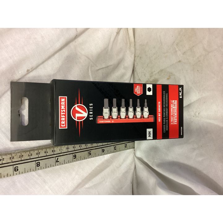 Craftsman 6pc Hex Bit Sockets (MM)