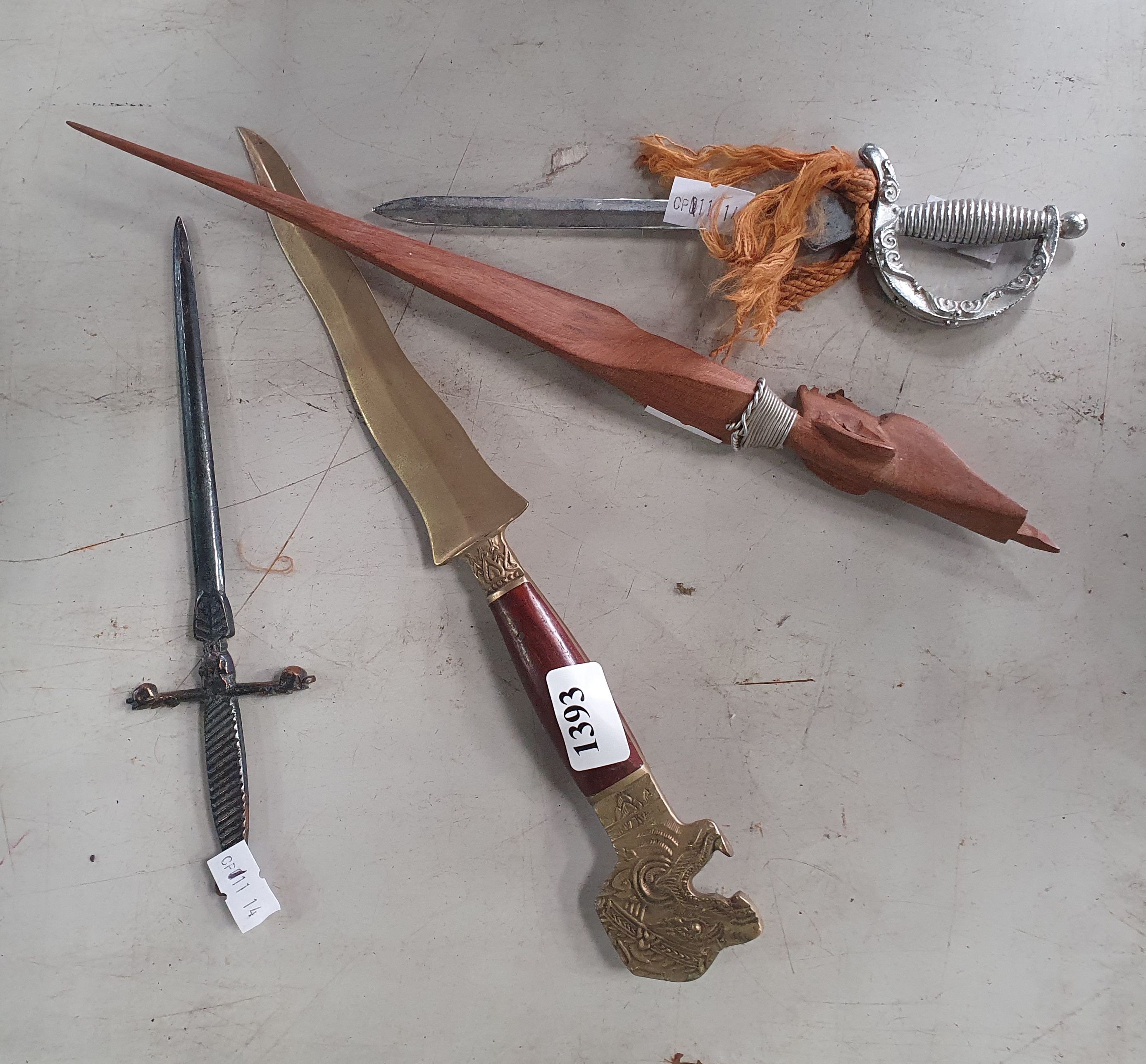 1393 · FOUR LETTER OPENERS