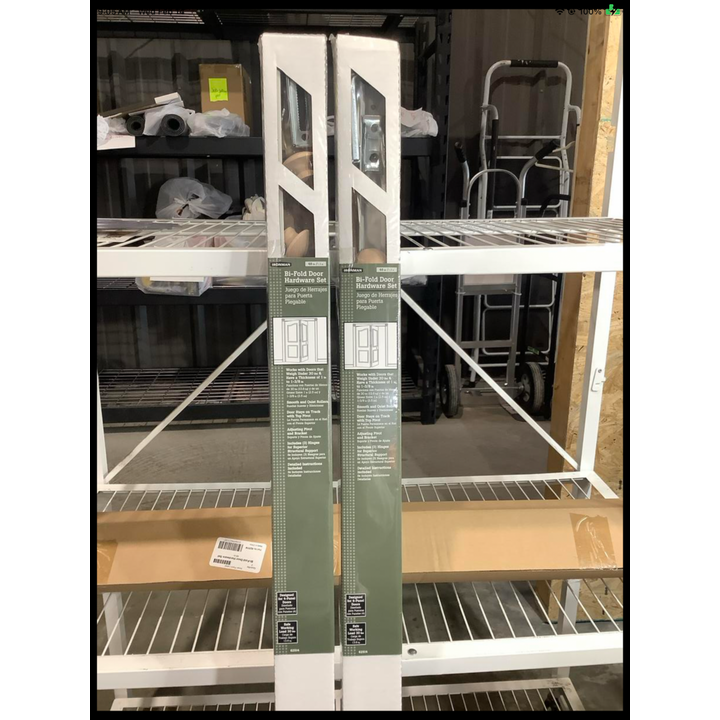 BUYING (2) Hardware Essentials Ironman 48" Bi-Fold Hardware Set - Door Weight Under 30lbs & Thickness of 1" to 1-3/8"