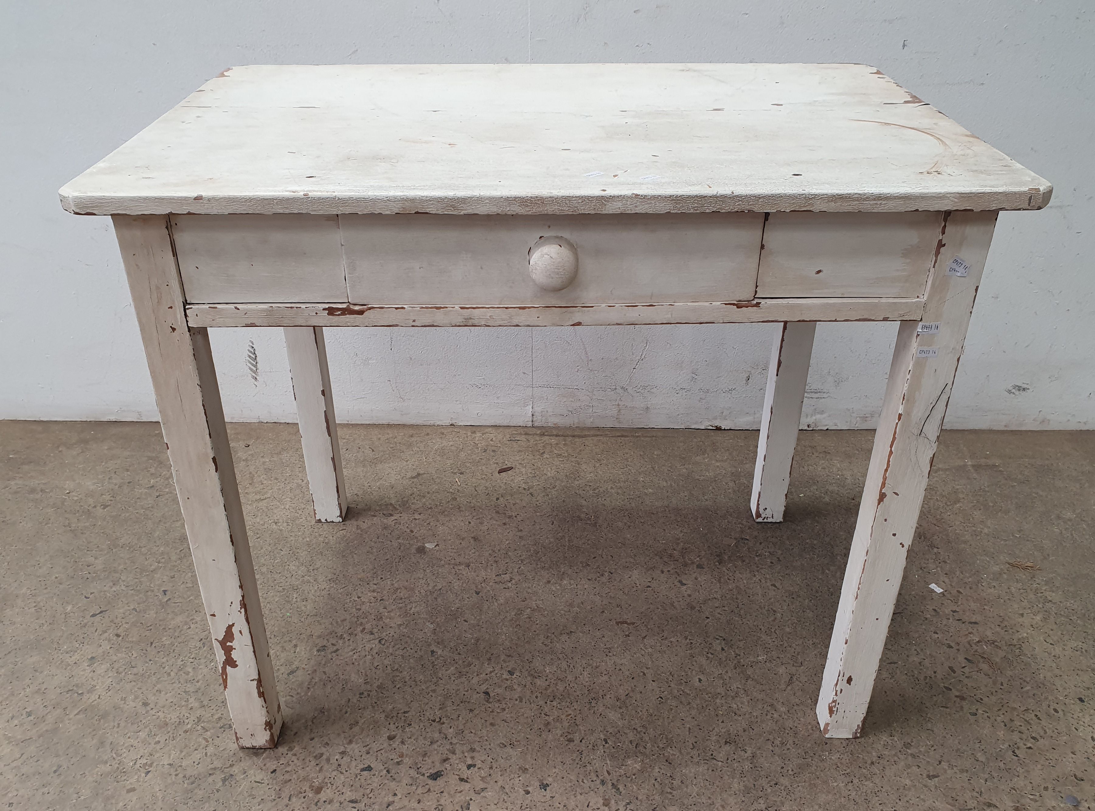 2197 · A PAINTED PINE HALL TABLE