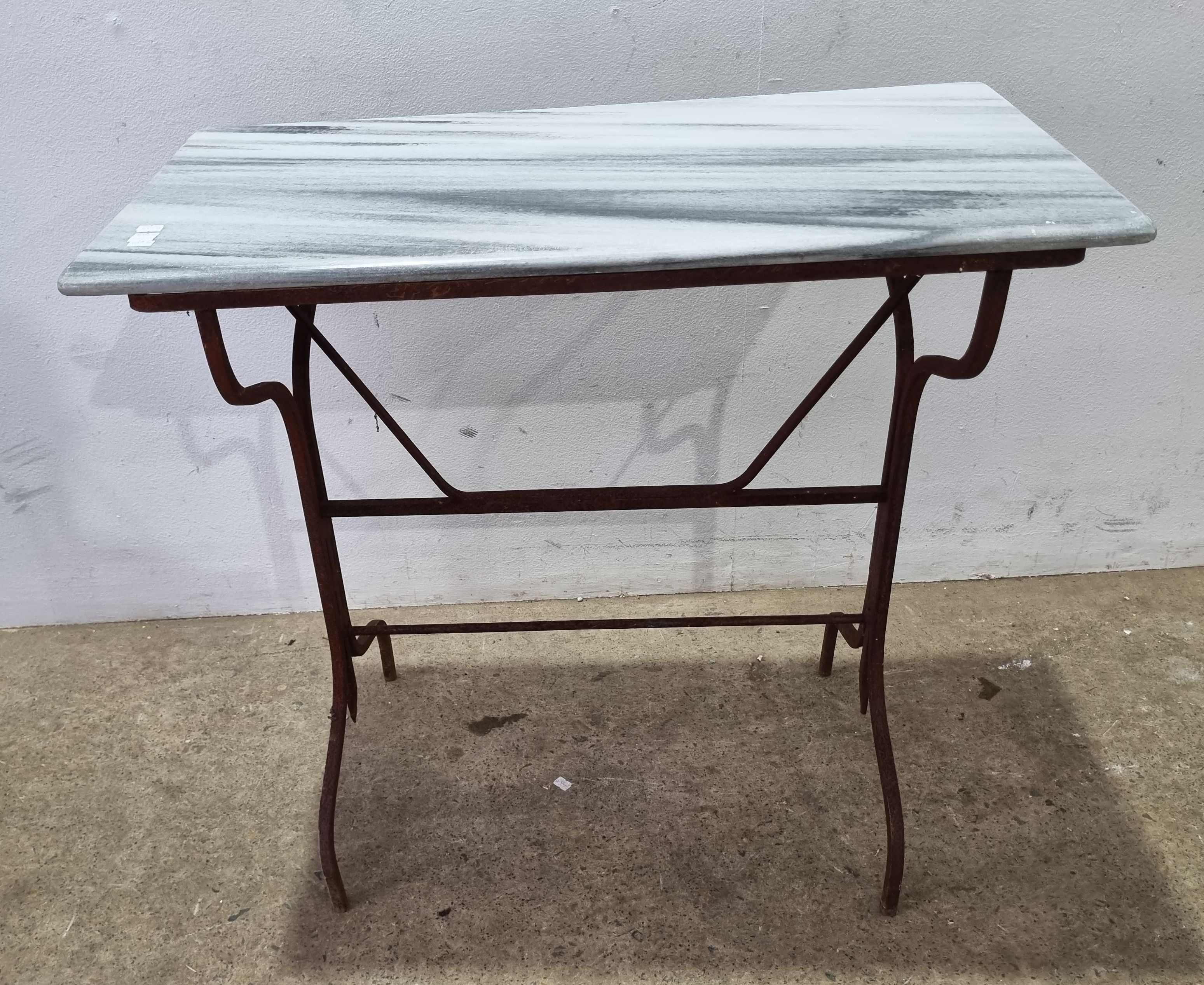 A Marble Top Hall Table