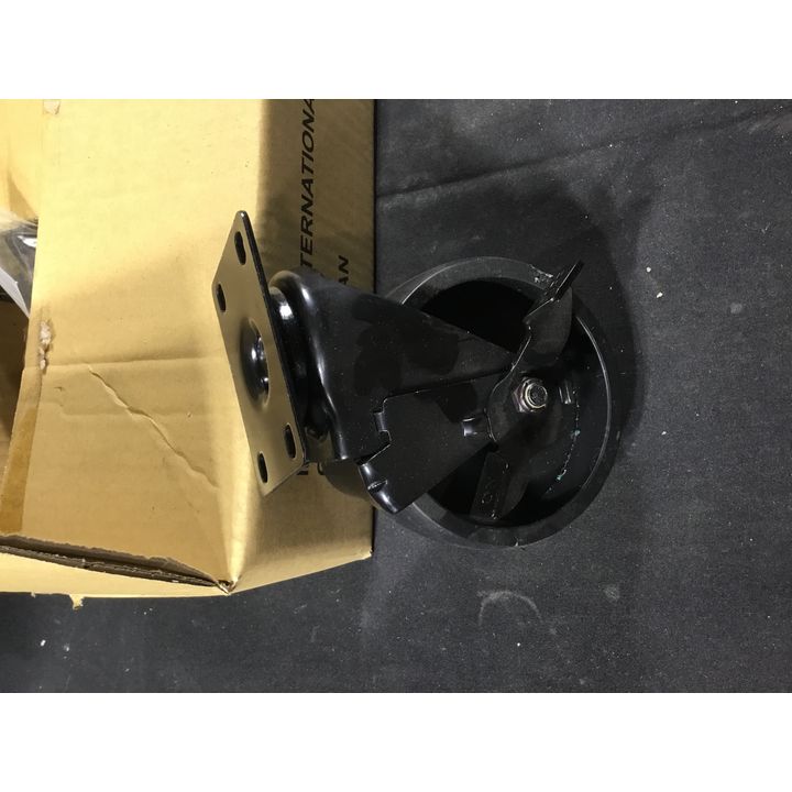 5"x2" Caster Set w/ Hardware- 4 Black Wheels