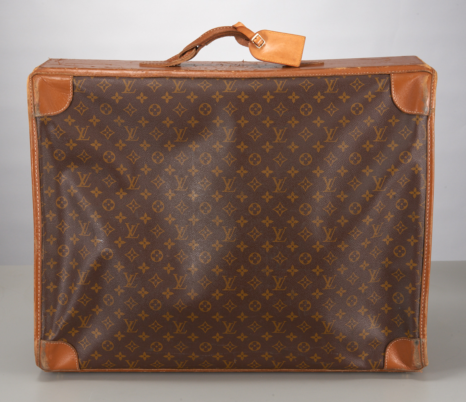 Lot - A Louis Vuitton monogram canvas and leather Airbus 78 suitcase, 1980s