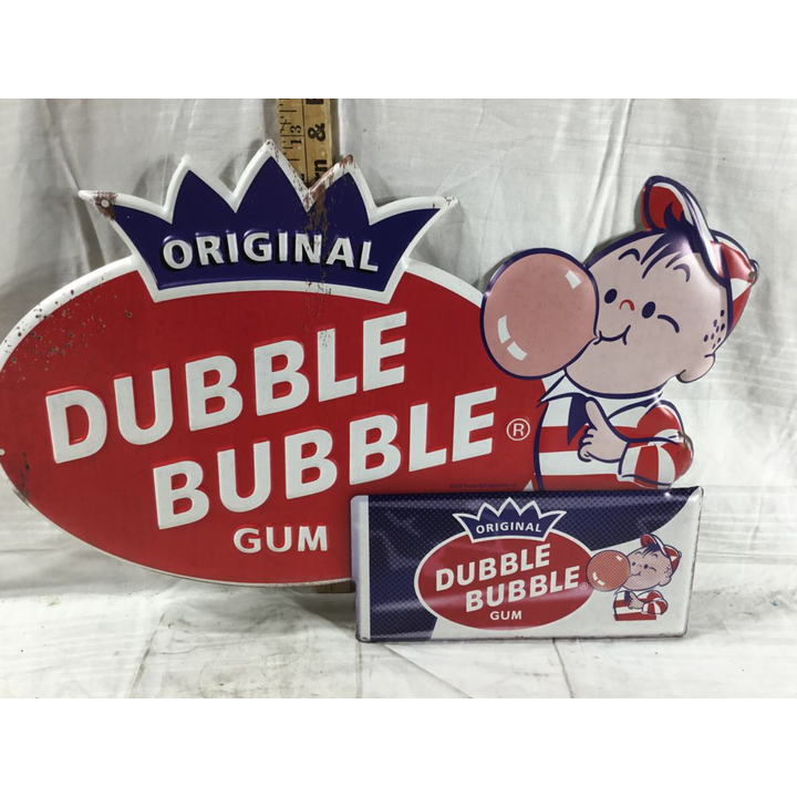 Vintage-Look Dubble Bubble Gum Metal Sign 13" x 18"