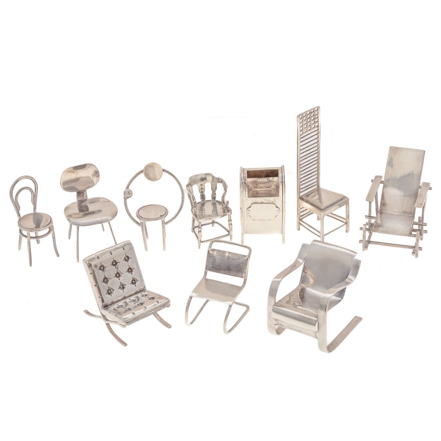 Collection of Sterling Miniatures