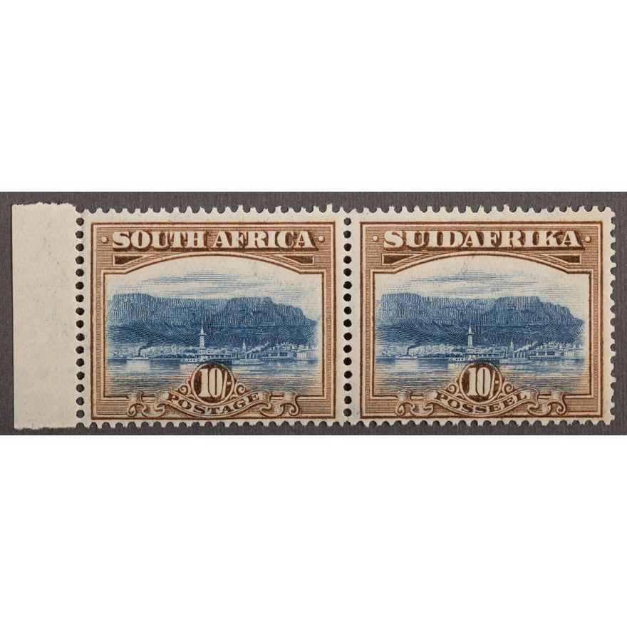 A Pair of South Africa 10/ Postage Stamps, 1927