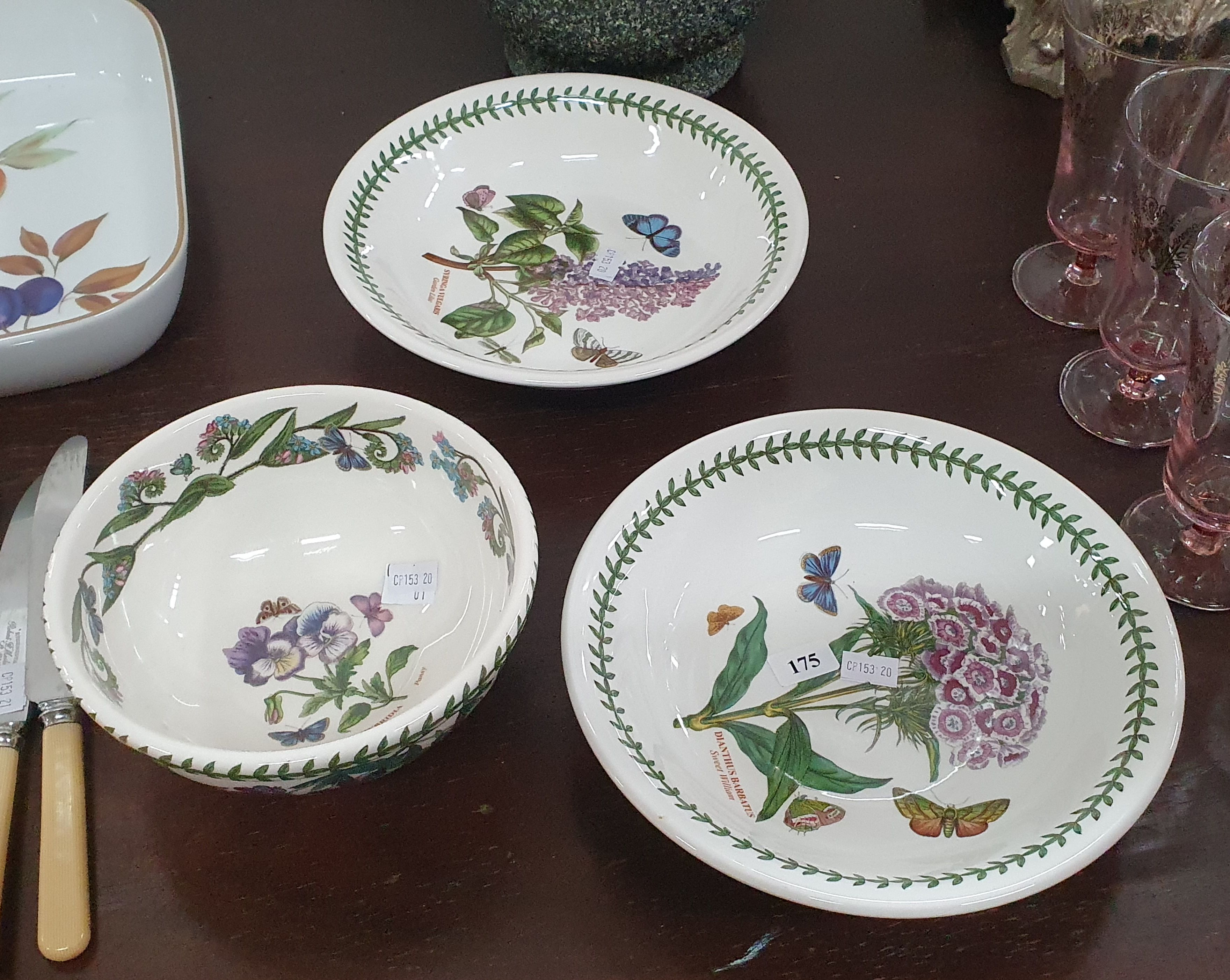 175 · THREE VARIOUS PORTMEIRION BOWLS