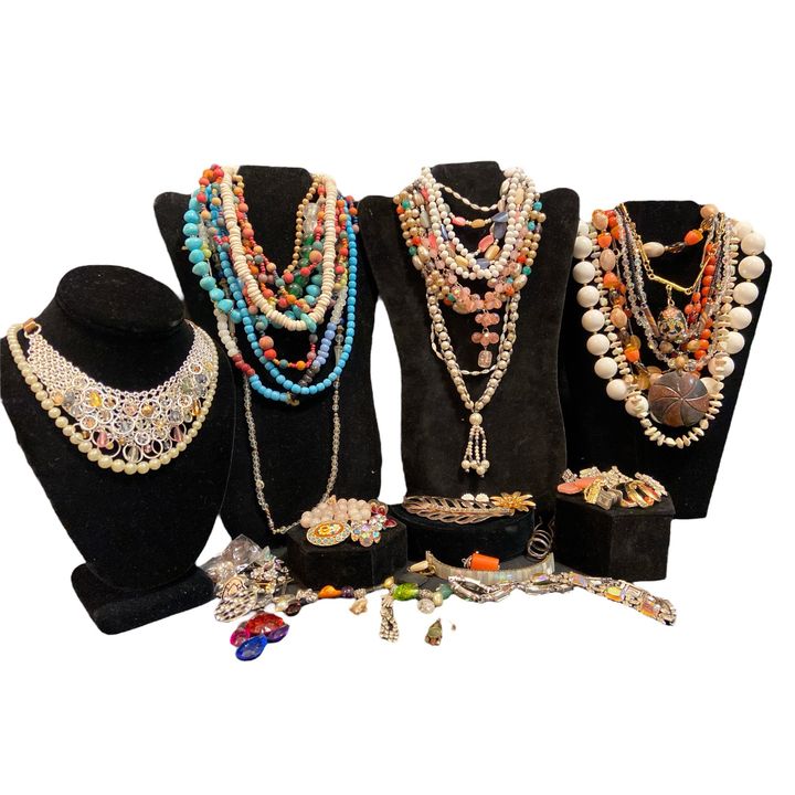 Collection Costume Designer Jewelry, Some 10k Gold, KENNETH LANE, TRIFARI