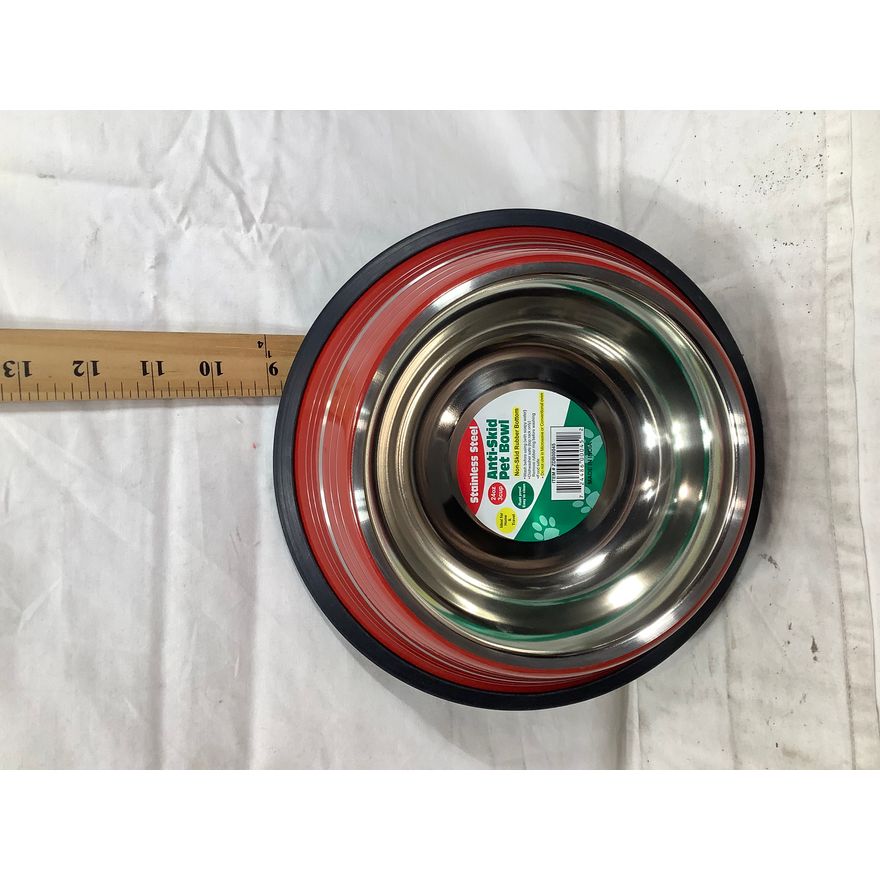 Anti-Skid Pet Bowl,24oz Red