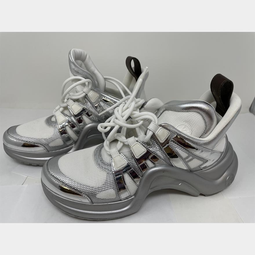 Louis Vuitton, Shoes, Louis Vuitton Archlight Sneaker In Metallic Silver