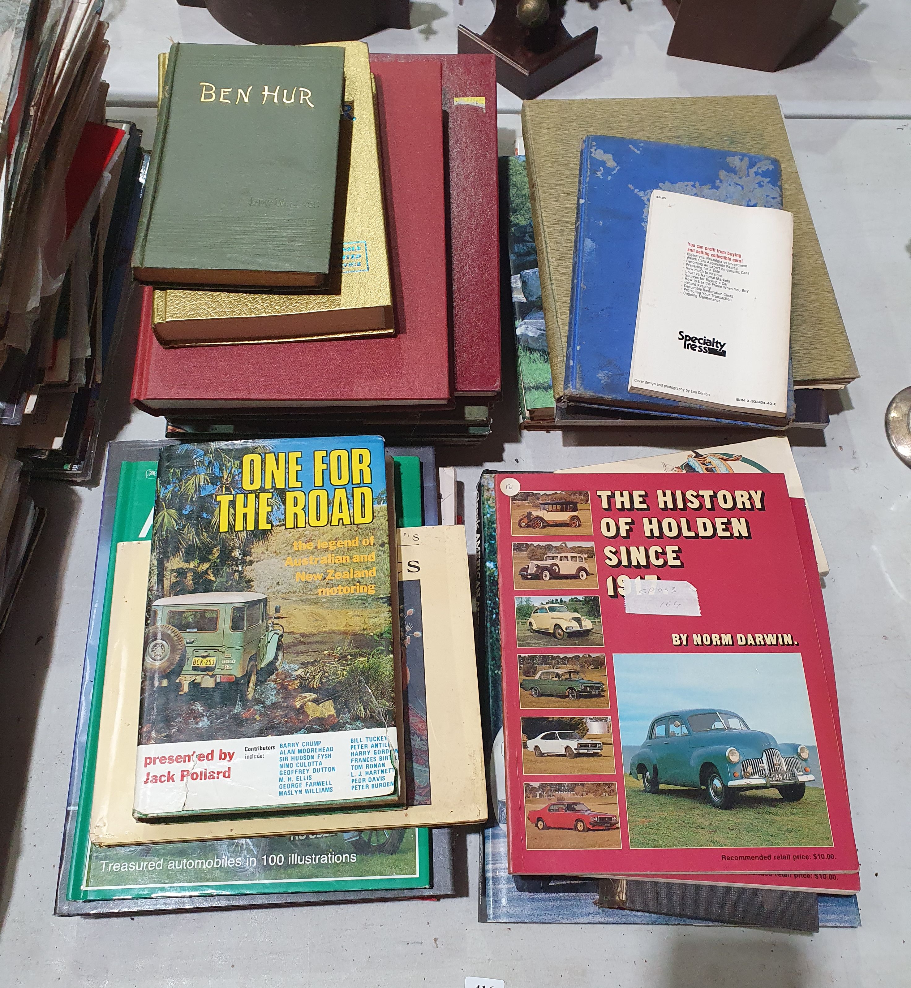 416 · A GROUP OF MOSTLY MOTORING RELATED BOOKS