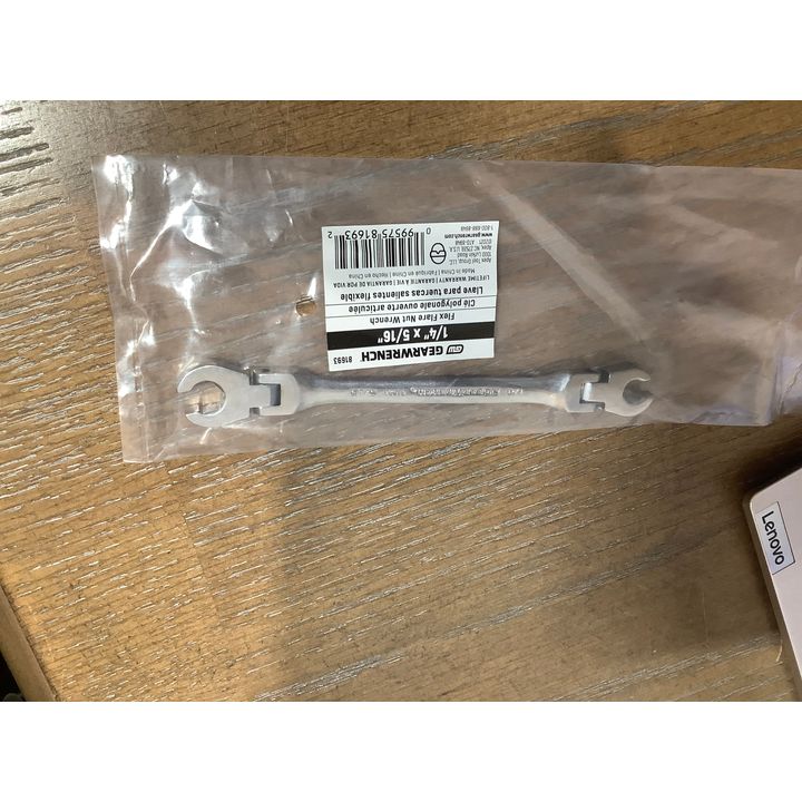 GearWrench 1/4"x5/16" Flex Flare Nut Wrench