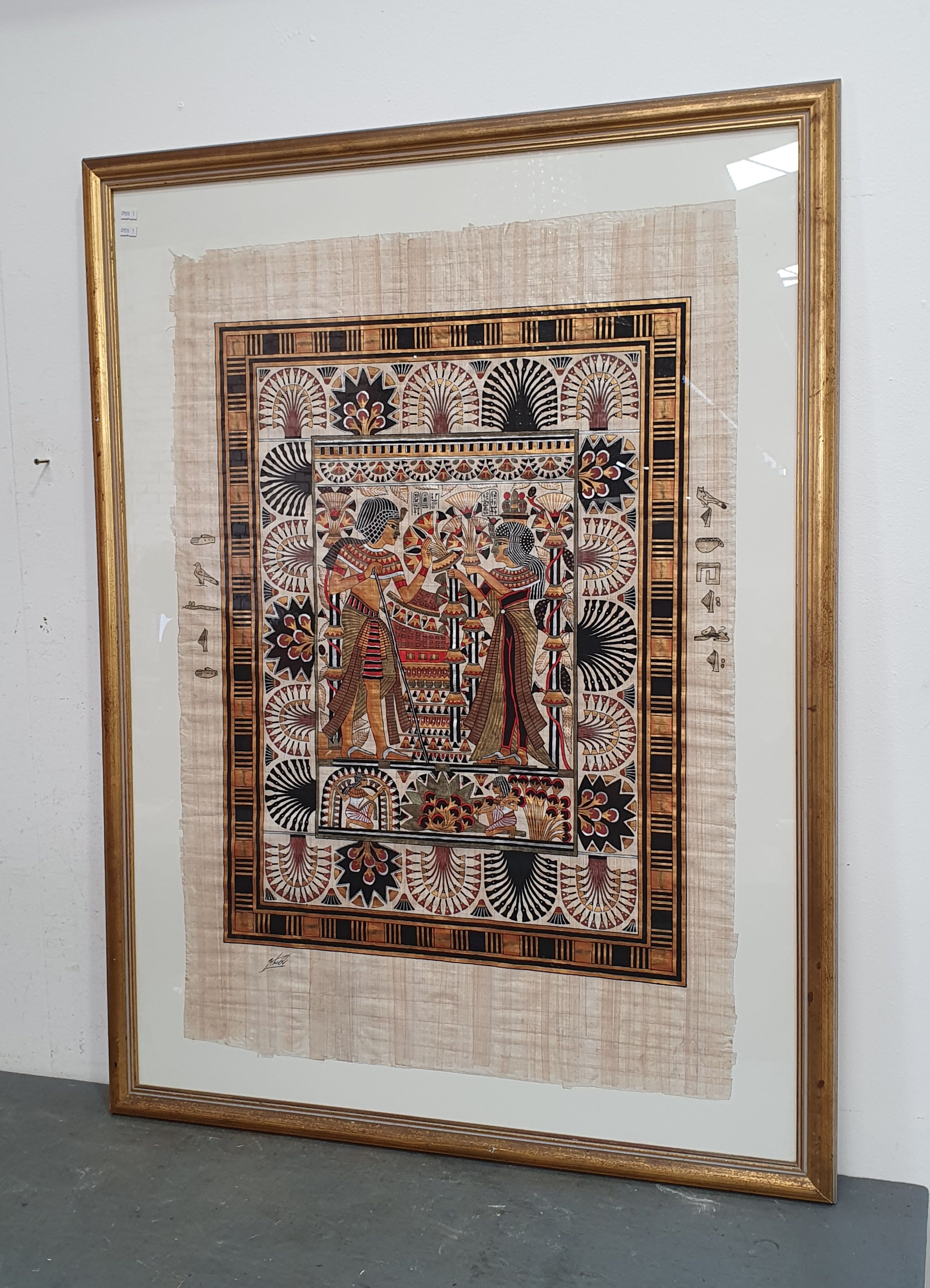 An Egyptian Style Papyrus Artwork