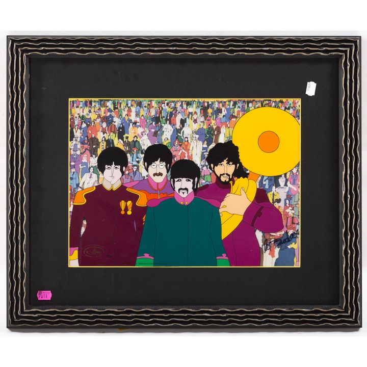 Beatles "Yellow Submarine" signed sericel