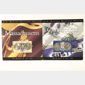 2 US P & D QUARTER SETS: 1999 CONNECTICUT AND