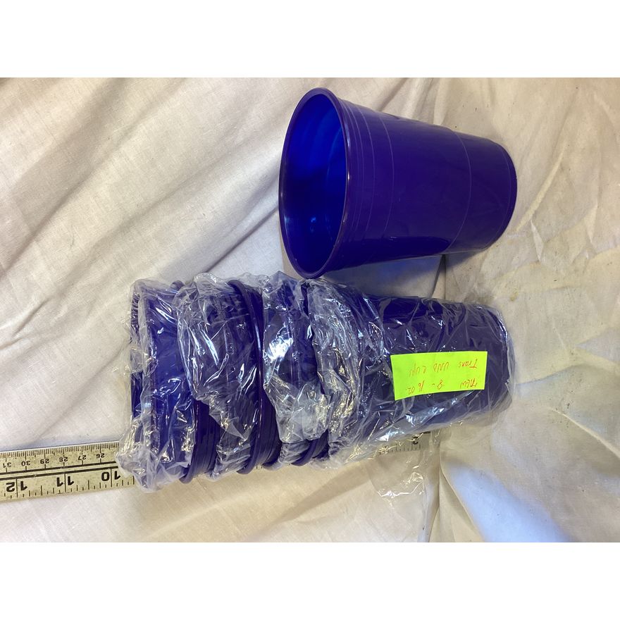 8pk 16oz Trans Uno Cups (Blue)