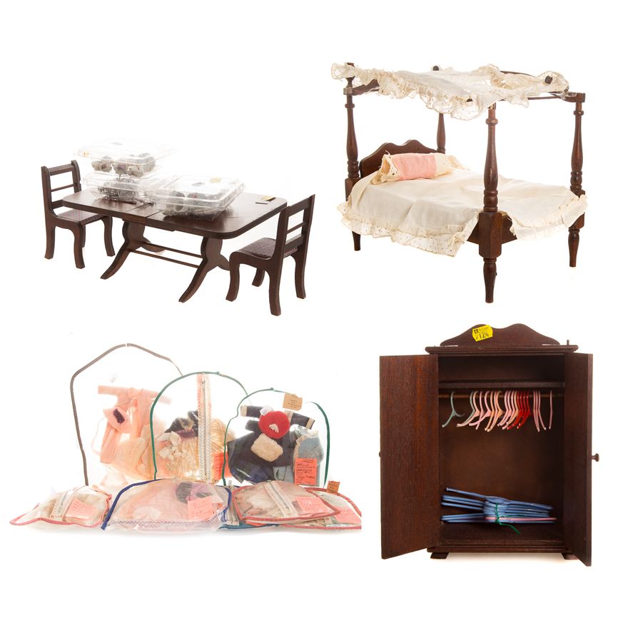 Doll furniture and Sandra Sue doll clothing