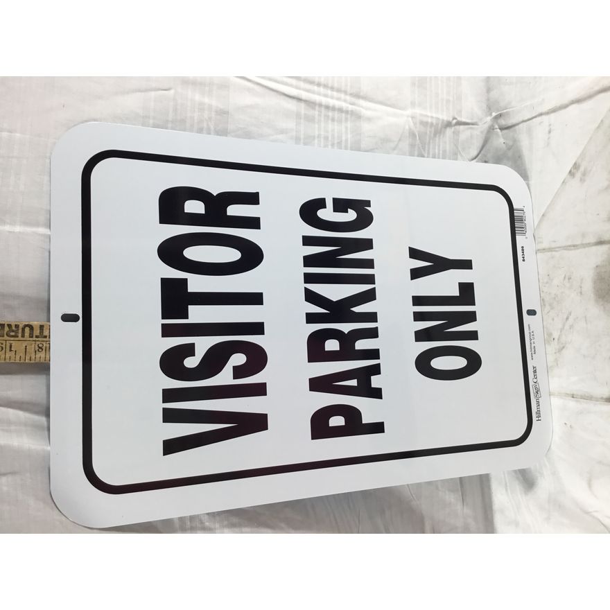 Visitor Parking Only Metal Sign 12" x 18"