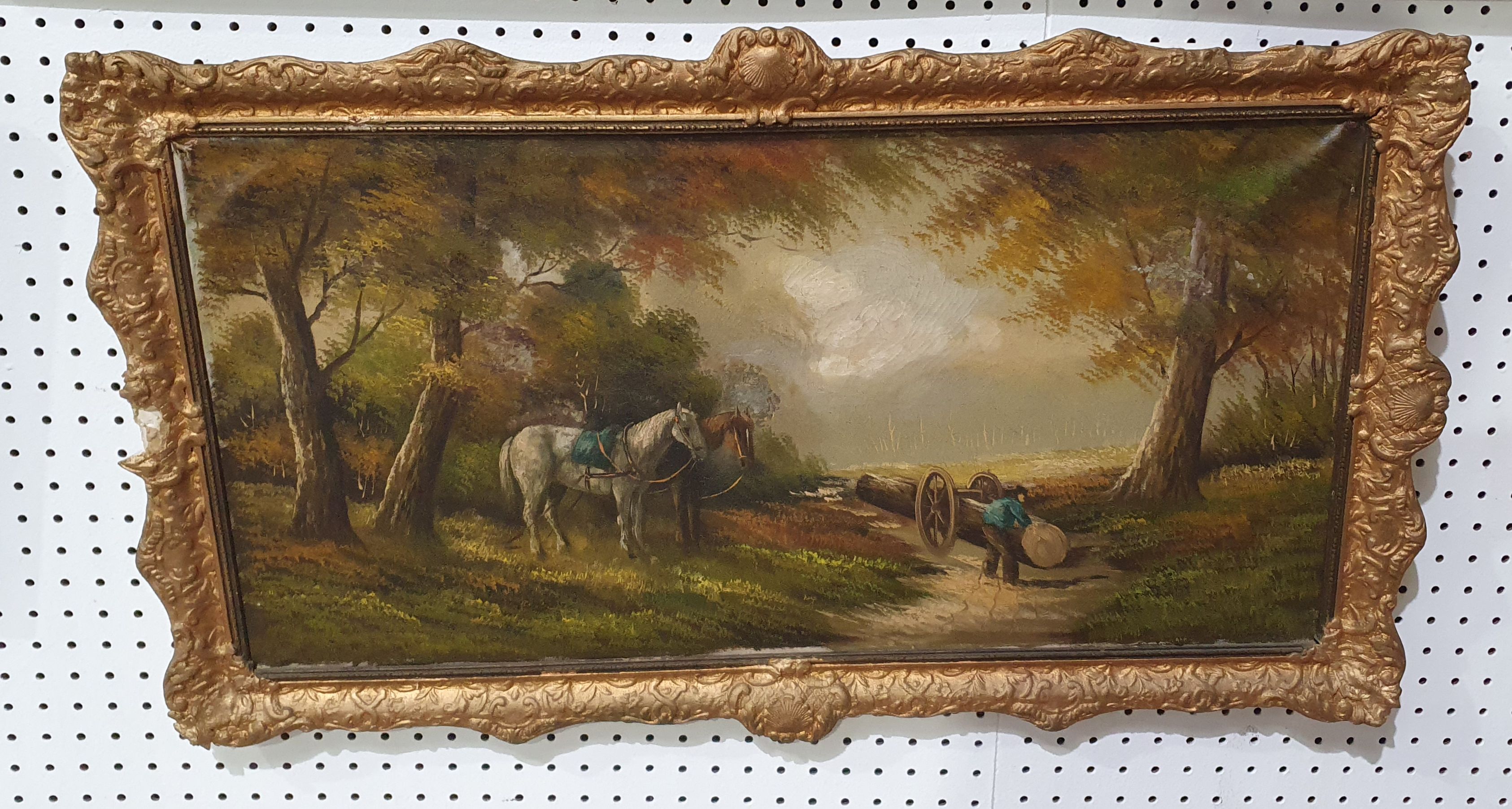 466 · A WOOD CUTTING SCENE