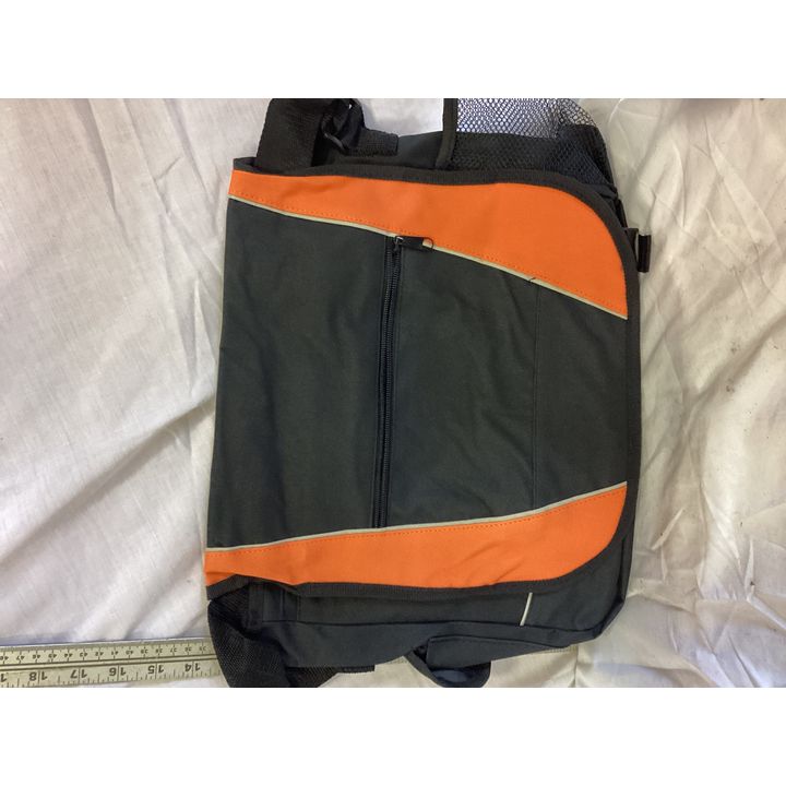 Promotional Storm Slim Messenger Bag- Orange & Black